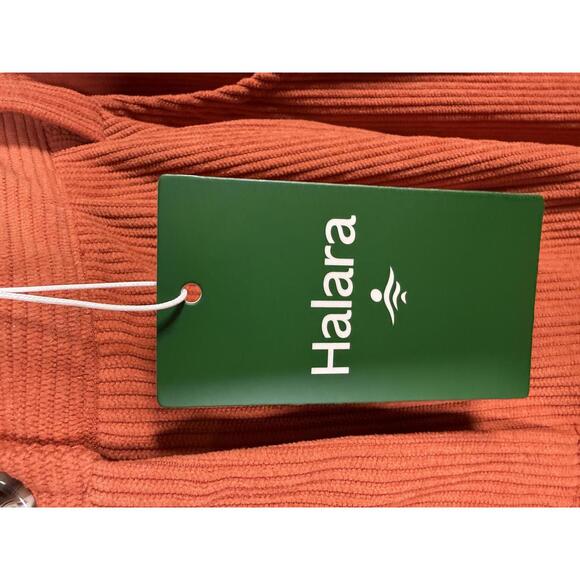 NWT Halara Mid Rise Zipper Pocket Corduroy Casual Pants Baked Clay - Small Tall - Picture 6 of 11